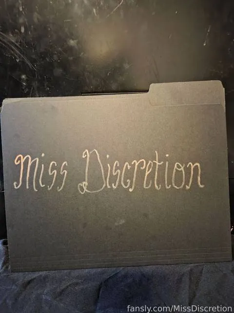 @MissDiscretion